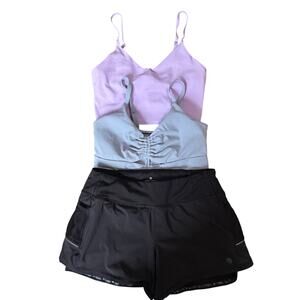 Athleta Sports Bra and Short Bundle Womens Small‎ Activewear Exercise Gym